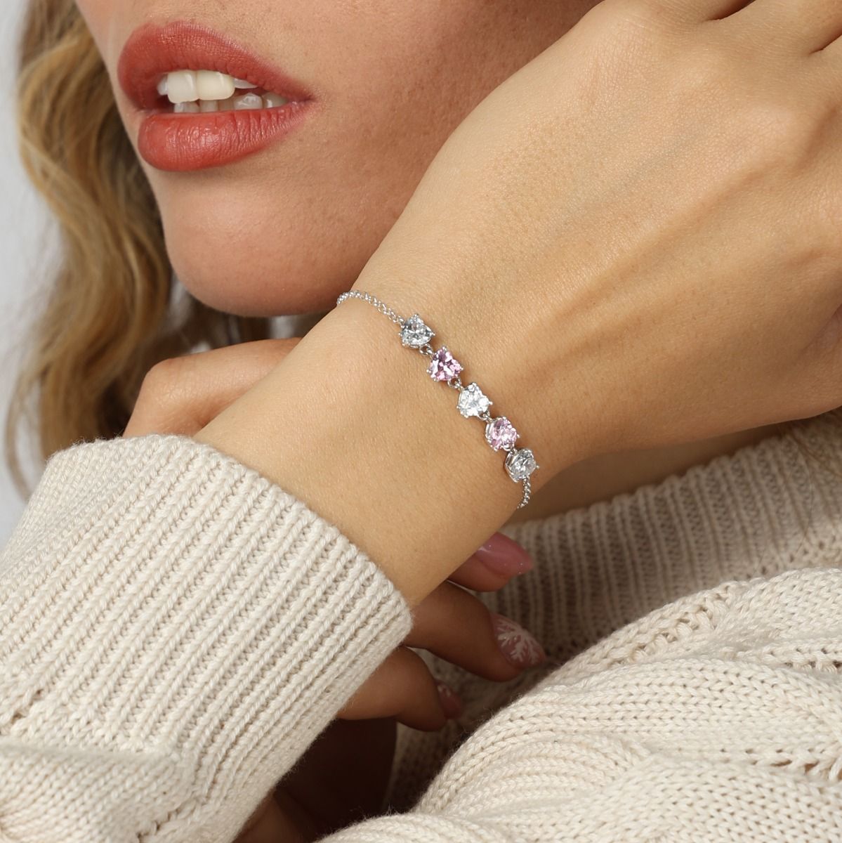 タリサハート誕生石ブレスレット［スターリングシルバー］