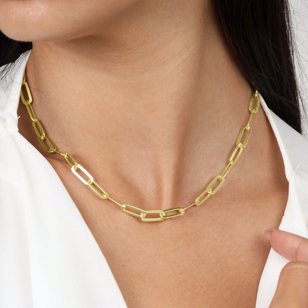 Classic Paperclip Necklace [18K Gold Plated]
