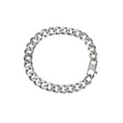 Classic Curb Chain Men Bracelet - Sterling Silver

