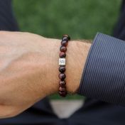 Brown Tiger Eye Elastic Bracelet for Guy - Beaded Bracelet Ideas
