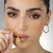 思い出の場所の地図ネックレス [18Kゴールドヴェルメイユ］