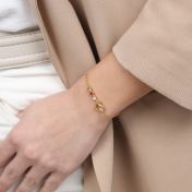 Women's Bracelet with Swarovski crystals in Gold Plating
