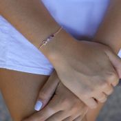Rose Gold Knot Bracelet for Women with Swarovski® crystals 