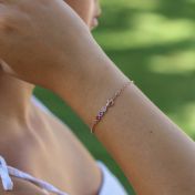 Rose Gold Knot Bracelet for Women with Swarovski® crystals 