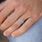 Silver Ring for Men with names