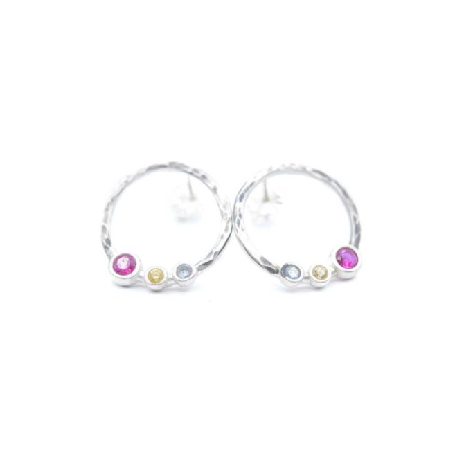 母の愛イヤリング・ハンマー [スターリングシルバー]