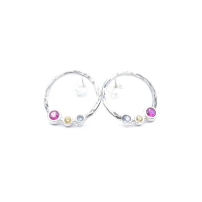 母の愛イヤリング・ハンマー [スターリングシルバー]