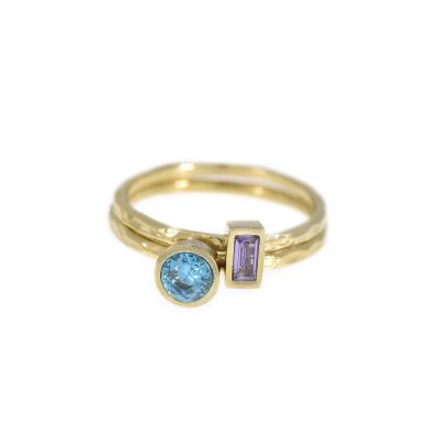 槌目ハンマーテクスチュア・ラブリング[10Kゴールド]