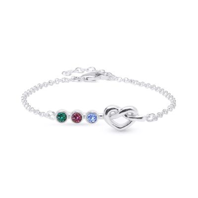 Ties of the Heart Birthstone Bracelet [Sterling Silver]