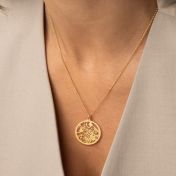 お好きな場所の地図ネックレス [18Kゴールドメッキ］