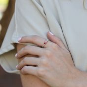 タリサ・スターズ誕生石リング[スターリングシルバー]