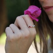 タリサ・スターズ誕生石リング[スターリングシルバー]