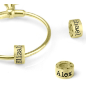 ファミリーツリー名入れネックレスの追加チャーム　[１8Kゴールドヴェルメイユ］