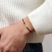 Birthstone Bracelet for mom - Red String [18K Gold Vermeil]