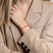 母の愛ブレスレット～レッドストリング～［ブラックダイヤモンド／14Kゴールド］-5