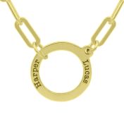 アリヤ・アンカー名入れネックレス [１８Kゴールドヴェルメイユ]