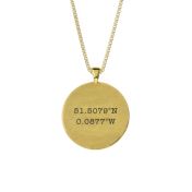 コーディネート付きコンパスレーデイスネックレス　[１８Kゴールドメッキ]