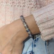 青い海刻印ブレスレット[スターリングシルバー]