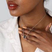 ファミリーチャーム名入れネックレス［スターリングシルバー］