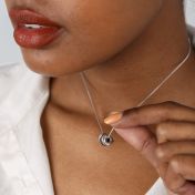 ファミリーチャーム名入れネックレス［スターリングシルバー］