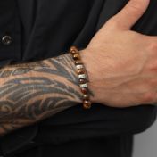 Tiger's Eye Stone Bead Bracelet - Stretch Bracelet