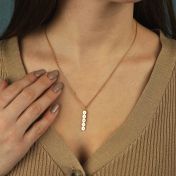 バブルイニシャルオーダーメイドネックレス[ゴールドメッキ]