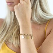 心のままに名入れブレスレット [ゴールドメッキ］