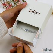 エマヘリンボーン名入れブレスレット［スターリングシルバー］