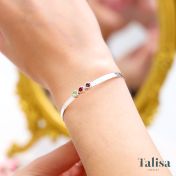 ヘリンボーン誕生石ブレスレット［スターリングシルバー］