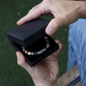 ファミリーツリーピカソジャスパーメンズ名入れブレスレット