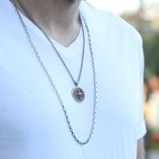 コーディネート付きコンパスネックレス　[スターリングシルバー]