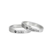 オリジナルのペットの名入れリング [スターリングシルバー]
