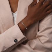 クラシックのペーパークリップチェーンブレスレット［スターリングシルバー］