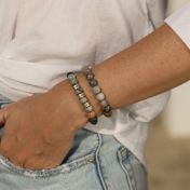 クラシックピカソジャスパーレーデイス名入れブレスレット