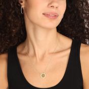 クローバーオブハートイニシャルネックレス［１８Kゴールドヴェルメイユ］