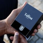 クロスペンダント刻印メンズネックレス ・ スターリングシルバー