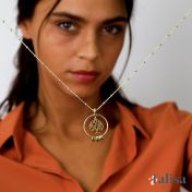 ファミリーツリー名入れネックレス　[18Kゴールドヴェルメユル]