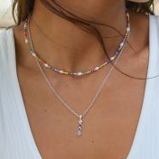 タリサ・スターネックレス・垂直ドロップ[スターリングシルバー]