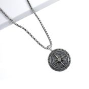 コーディネート付きコンパスネックレス　[スターリングシルバー]