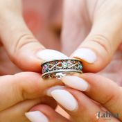 インフィニティーラブ誕生石リング　[スターリングシルバー]