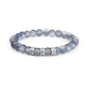 青い海刻印ブレスレット[スターリングシルバー]