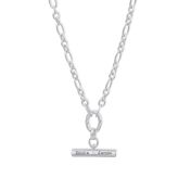 デスティニーTバー名入れネックレス［スターリングシルバー］