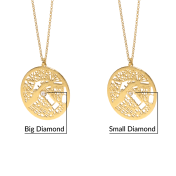 お好きな場所の地図ネックレス [18Kゴールドメッキ］