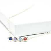 タリサ・スターズ ネックレス 横 [スターリングシルバー]