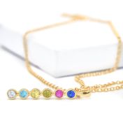 タリサ・スターネックレス・垂直ドロップ[ゴールドメッキ]