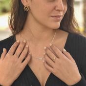 タリサ・スターズ ネックレス 横 [スターリングシルバー]