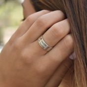 タリサ誕生石名入れリング ［スターリングシルバー］