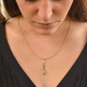タリサ・スターネックレス・垂直ドロップ[ゴールドメッキ]