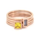 愛のリング[ローズゴールドメッキ]