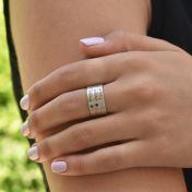 タリサ誕生石名入れリング ［スターリングシルバー］